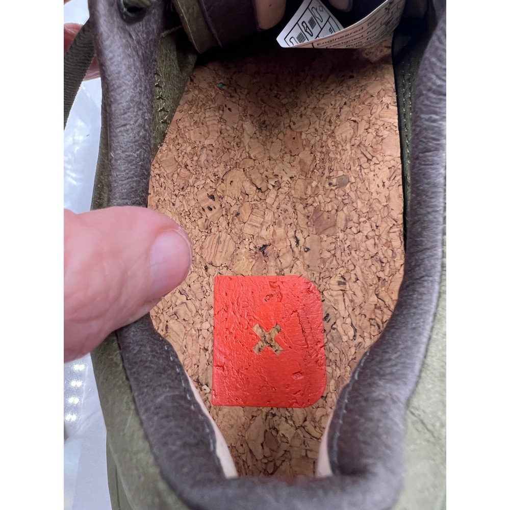 Deckers X Lab Sugarcane Shoes Womens Olive Green Suede Sneakers Size 7 - Picture 8 of 12